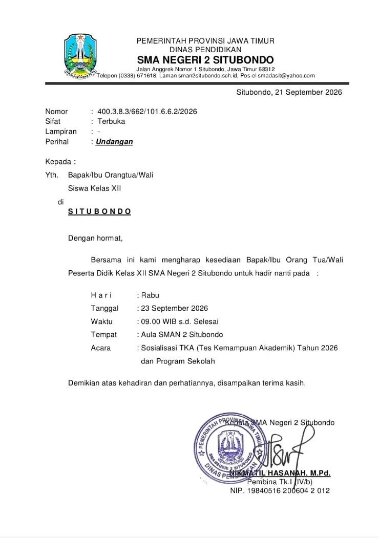 SOSIALISASI TKA TAHUN 2026